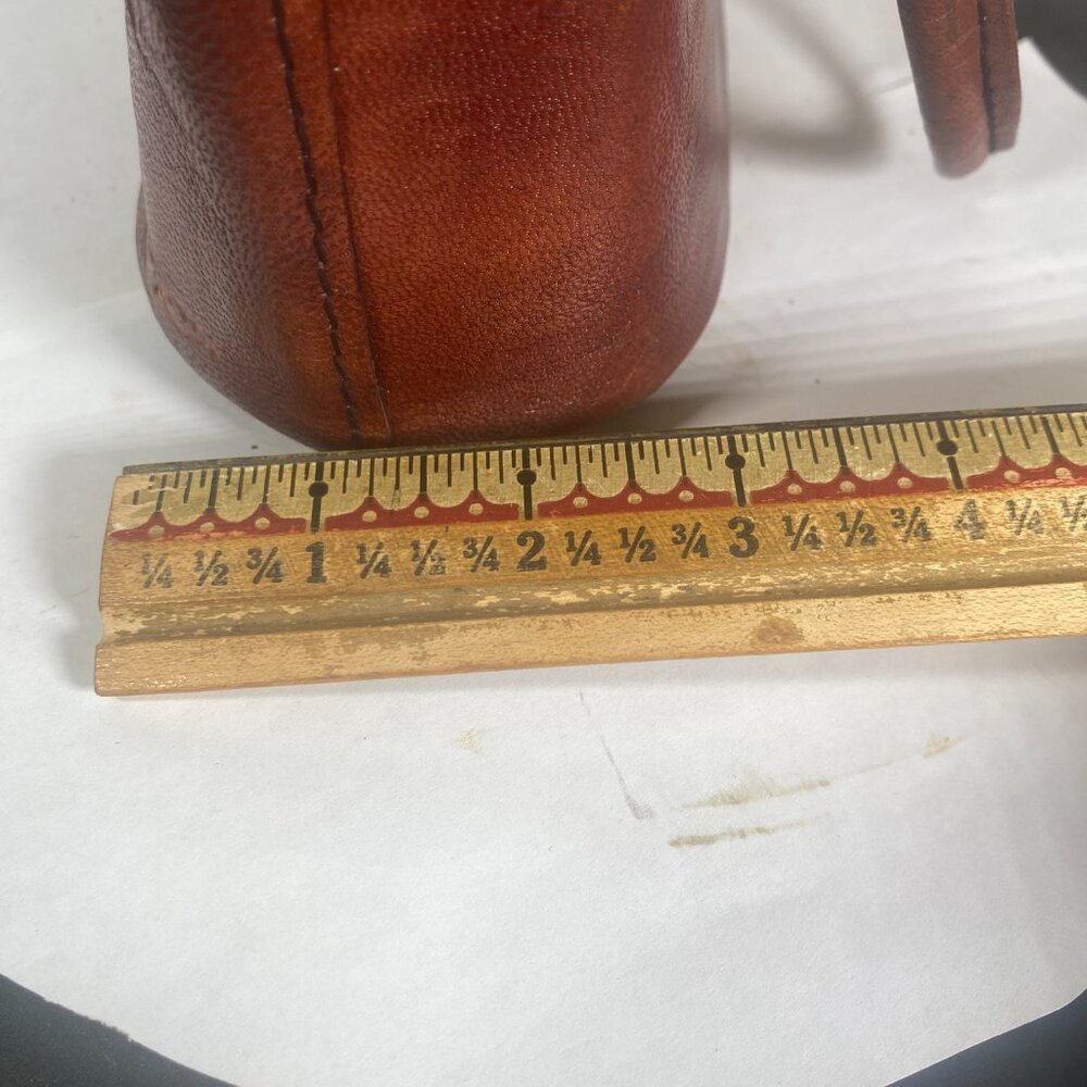 Vintage Hand Tooled, Small Cordovan Mexican Leather Purse, Gorgeous, - Picture 10 of 10